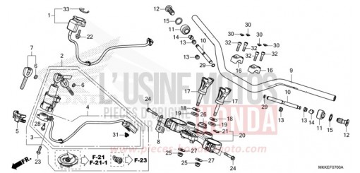 ROHRGRIFF/OBERE BRUECKE CRF1000A2K de 2019
